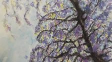 Jacaranda'nın Altında, Kağıt Üzerine Suluboya, 36-48 cm, 2013